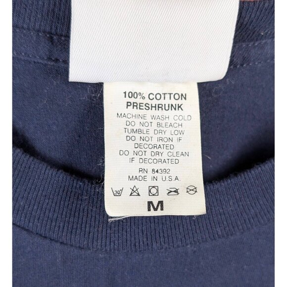 Hanson Vintage 1998 Navy Blue VTG 90s T-Shirt Tee Size Medium Unisex Mmmbop - Picture 4 of 5